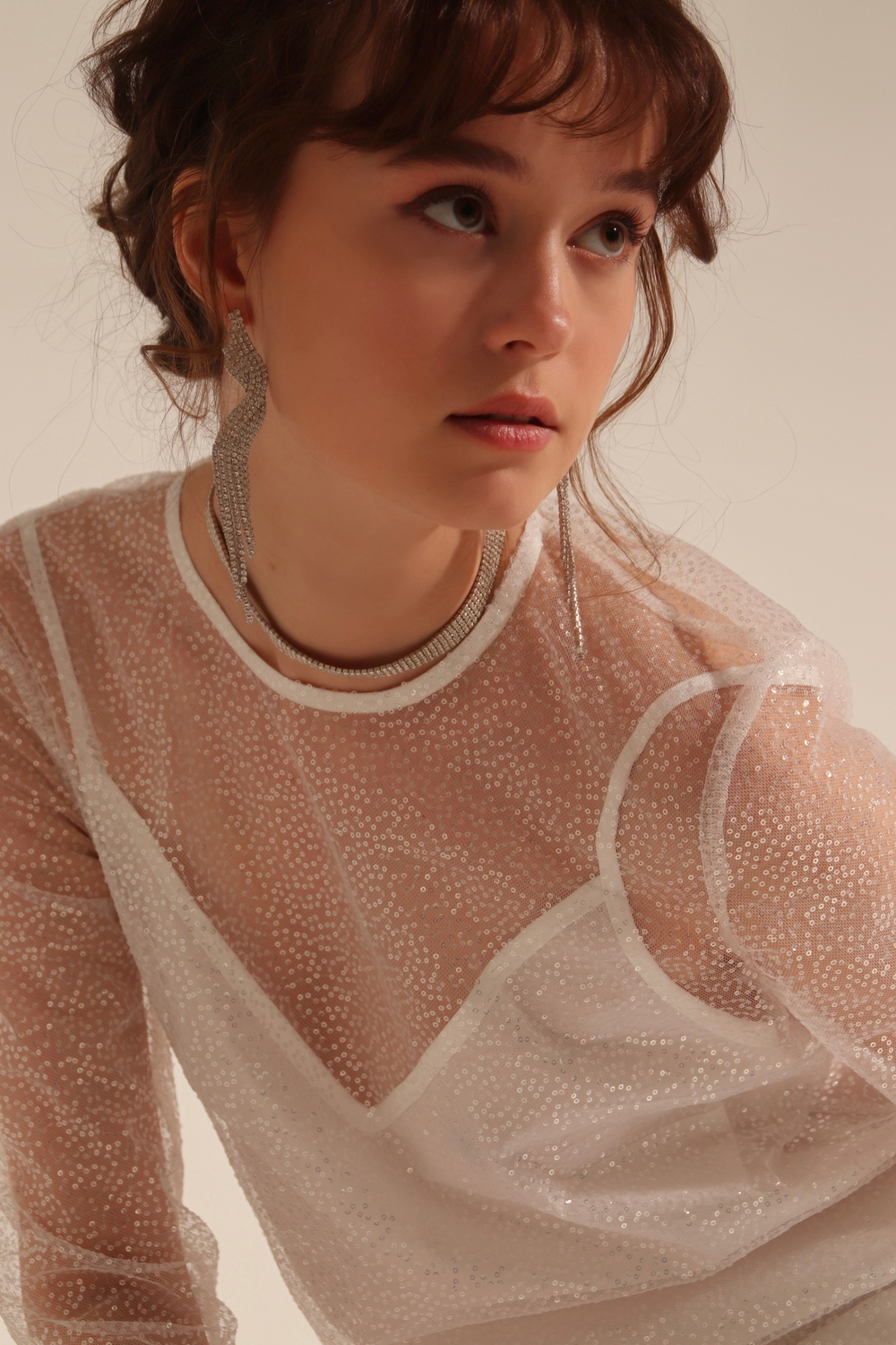 Платье макси пайетки