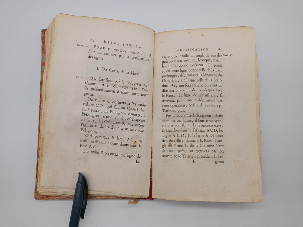 "Essai sur la fortification. Эссе об укреплении.". Henrik Horft (Генрих Горст ). 1744 г.