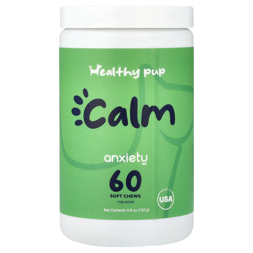 Healthy Pup, Calm, Anxiety, для собак, 60 жевательных таблеток, 132 г (4,6 унции)
