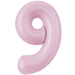 Шар фольгированный Цифра 9 101 см (Розовый)