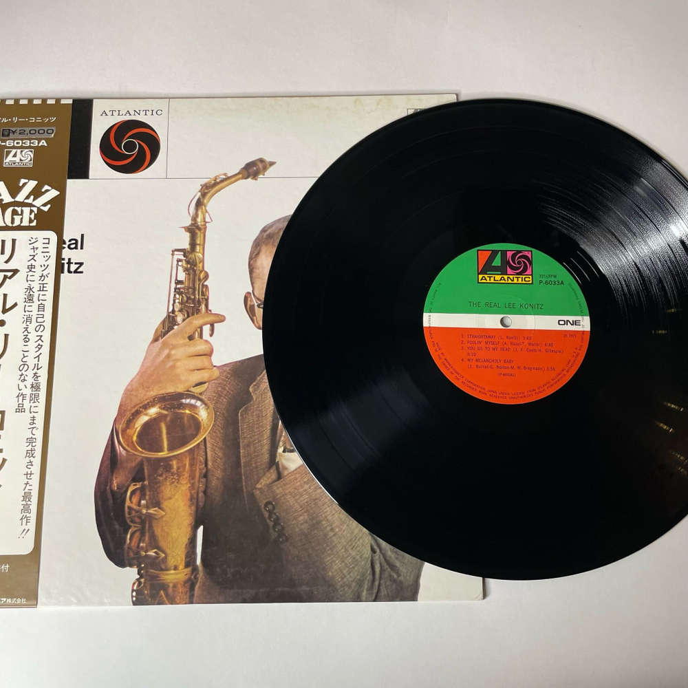 Винтажная виниловая пластинка LP Lee Konitz, The Real Lee Konitz (Japan 1971) (Obi) Straightaway