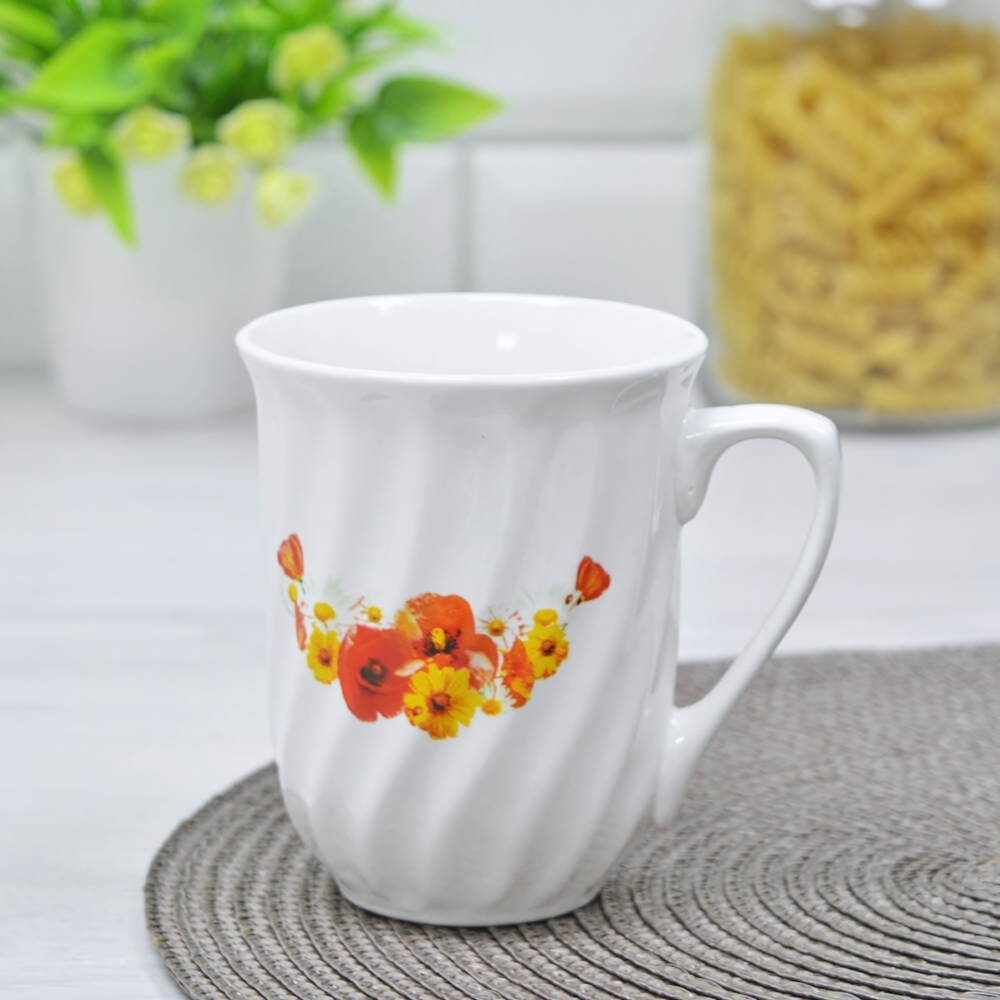Кружка 225мл Полевые цветы, эконом (99786)
