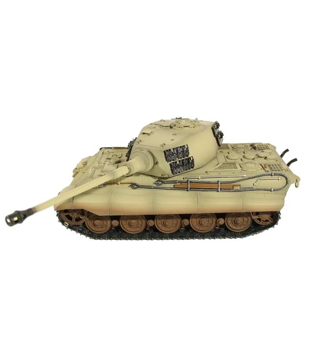 Радиоуправляемый танк Torro King Tiger 1/16, откат ствола (для ИК боя) V3.0 2.4G RTR
