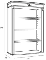 Витрина открытая на ножках