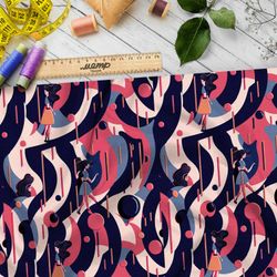 Ткань габардин  марокканские орнаменты