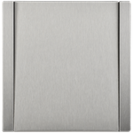 FORTE&PIANO Выключатель 1-клавишный проходной с индикацией 10А FP704M металл никель IEK