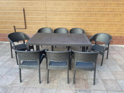 Комплект мебели под искусственный ротанг Панама Макси (8 кресел)