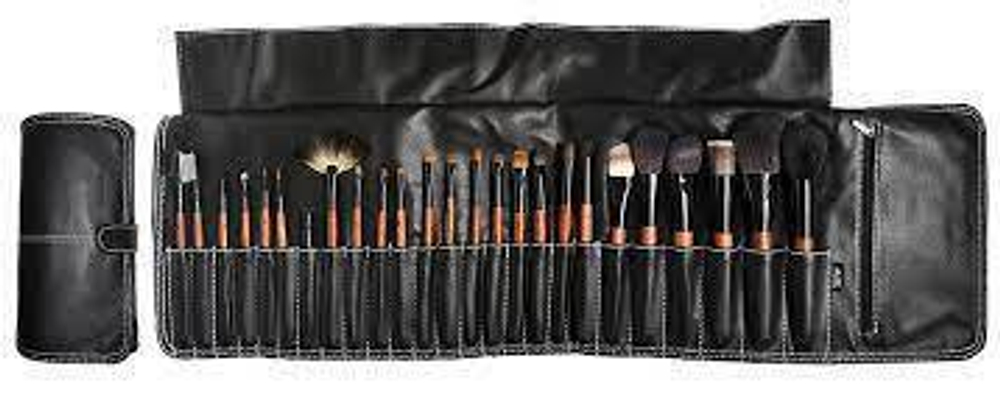 Набор кистей Cosmetics из натурального ворса 29 в 1 в чехле