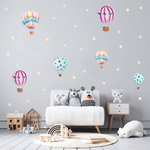 Стикеры ВОЗДУШНЫЕ ШАРЫ пастель