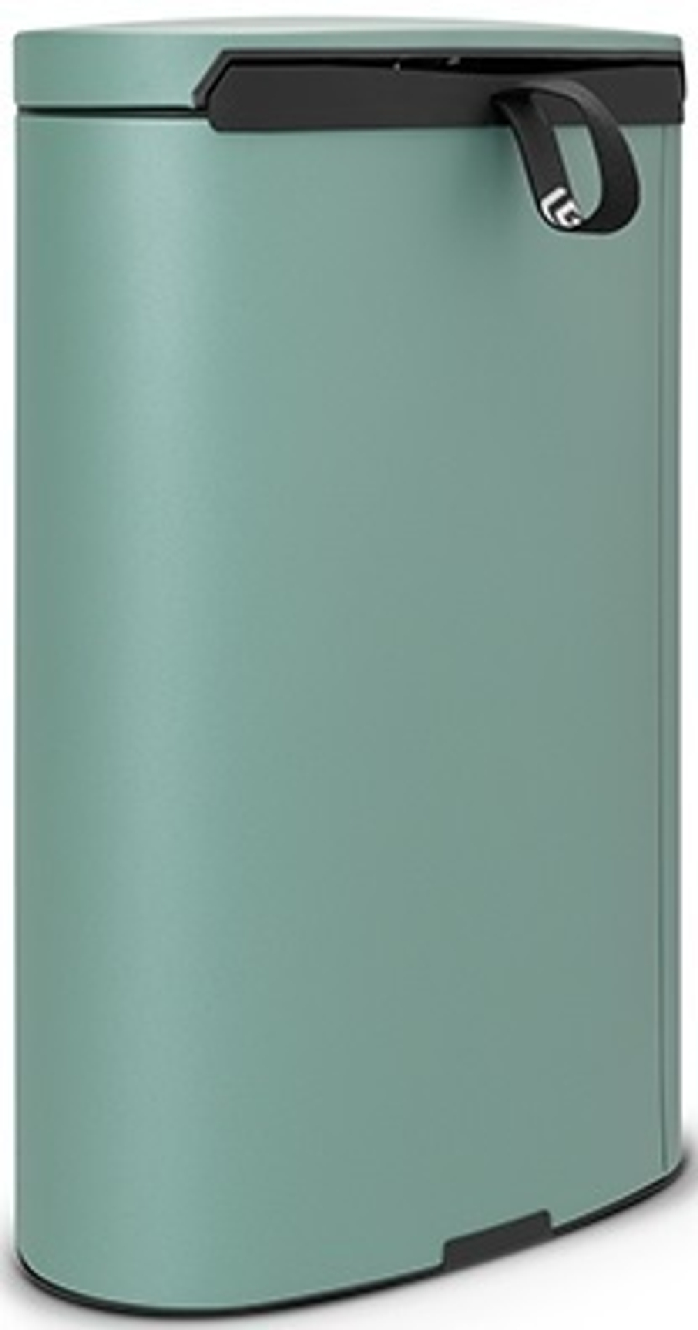 Ведро Brabantia FlatBack 40л бирюзовое под углом