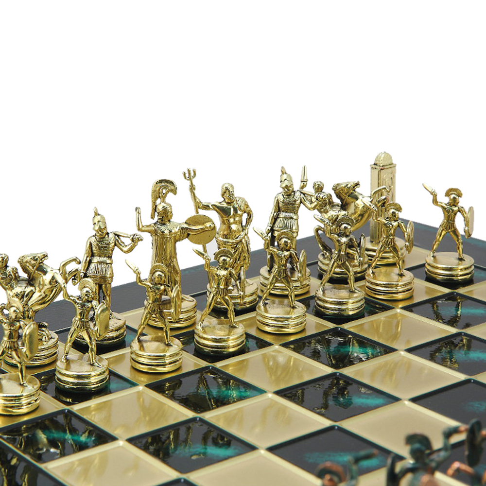 Manopoulos Шахматы подарочные "Троянская война"