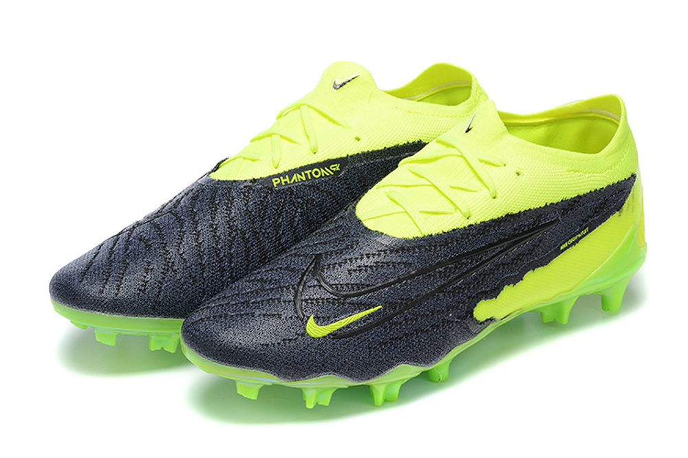 Бутсы Nike Phantom GX Elite FG (Черный+желтый)