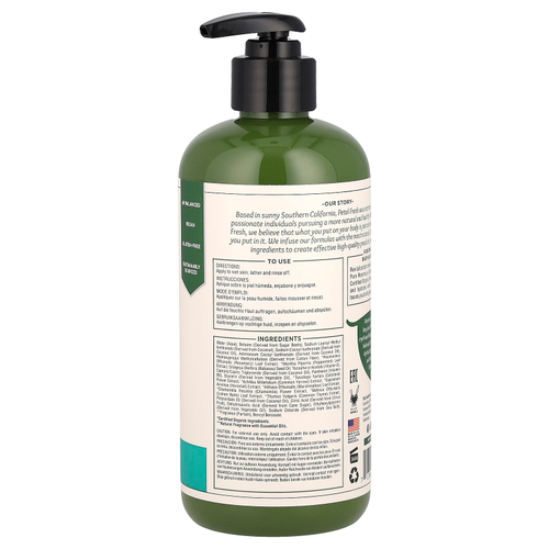 Petal Fresh, Pure, бодрящий гель для ванны и душа, розмарин и мята, 475 мл (16 жидк. унц.)