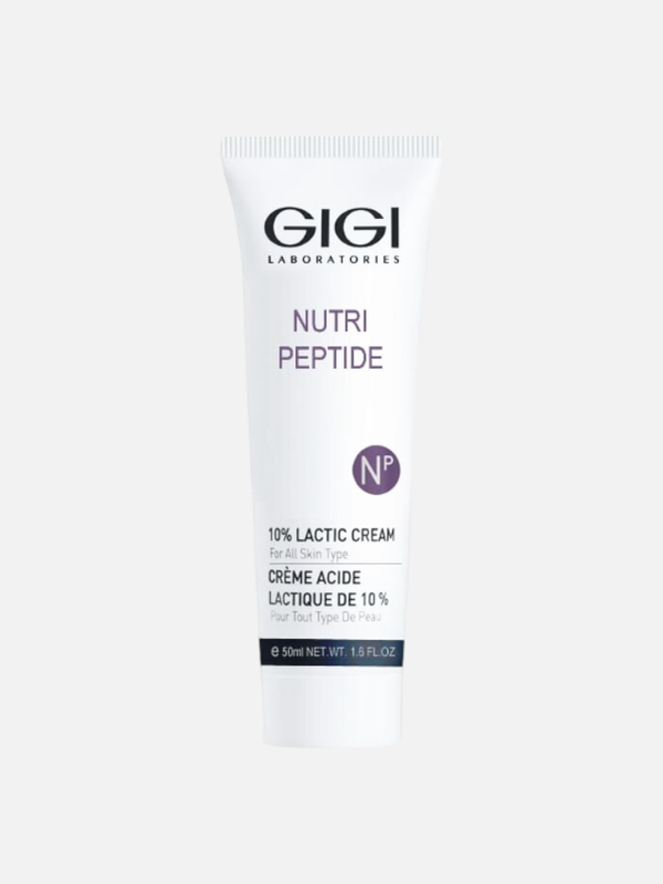 Крем пептидный увлажняющий с 10% молочной кислотой Lactic cream, Nutri-Peptide, GiGi, 50 мл