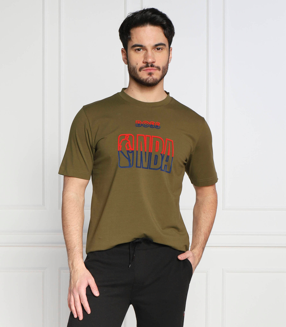 футболка t_basket_4 boss x nba BOSS ORANGE - оливковый(50477424)