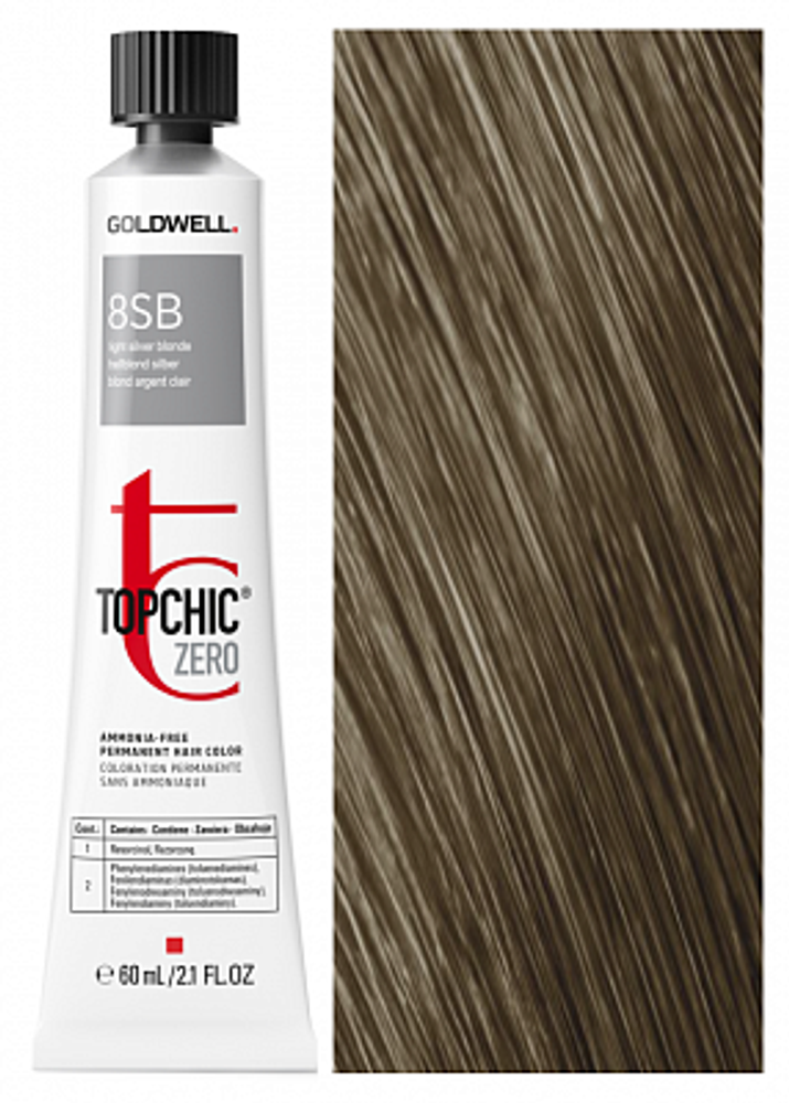 Goldwell Topchic Zero 8SB Натурально-пепельный 60 мл