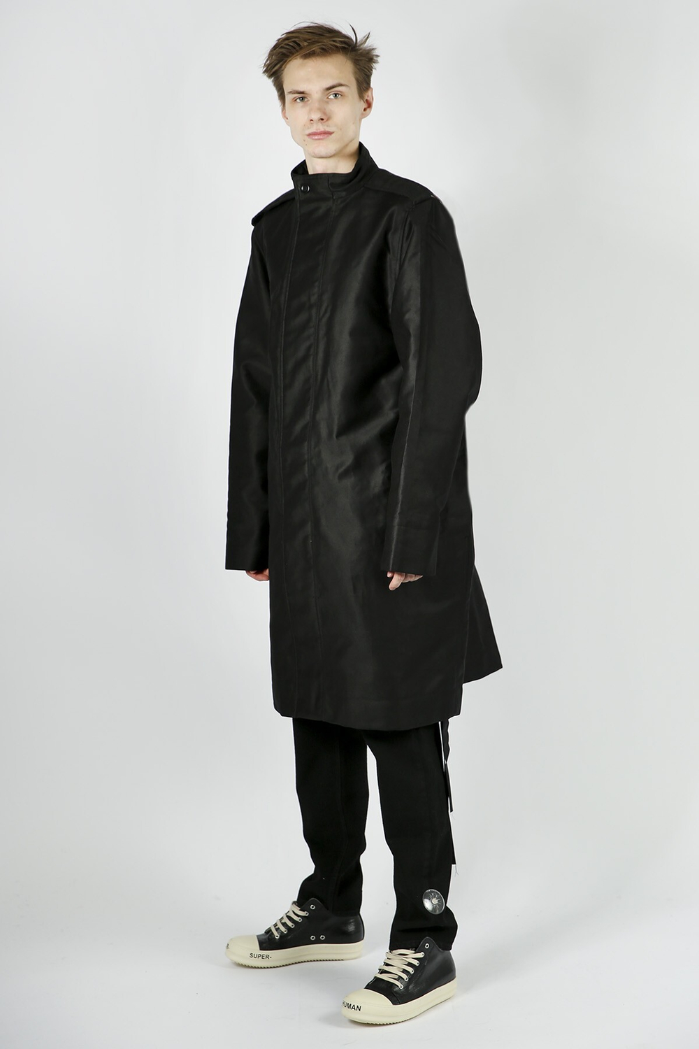 RICK OWENS DRKSHDW RICK OWENS DRKSHDW ПАЛЬТО ЧЕРНОЕ ARMY