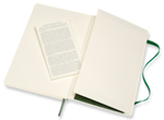 Блокнот Moleskine Classic Soft (QP616K15) Large 130х210мм 192стр. линейка мягкая обложка зеленый