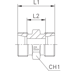 Соединение P DL10 M16х1.5 (корпус) нерж.