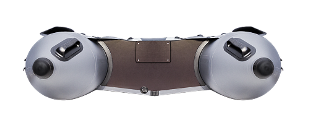 Лодка ПВХ Ривьера Компакт 3200 СК "Комби" светло-серый/графит