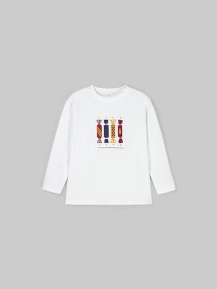 Лонгслив "Пломбир" с принтом