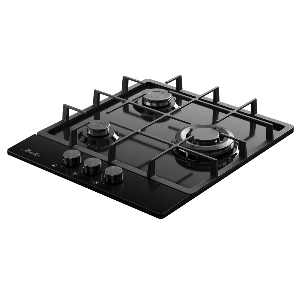 Встраиваемая газовая варочная панель Monsher MSG 43 Noir