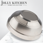 Миска Jolly Kitchen нержавеющая сталь, двойные стенки матовый/глянец, 15 см, 0,6 л