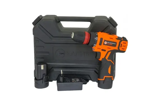 Аккумуляторный шуруповерт "КАЛИБР" ДА - 12/2+ 76626