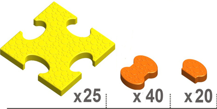 Покрытие Puzzle Playground для детских домиков LKids
