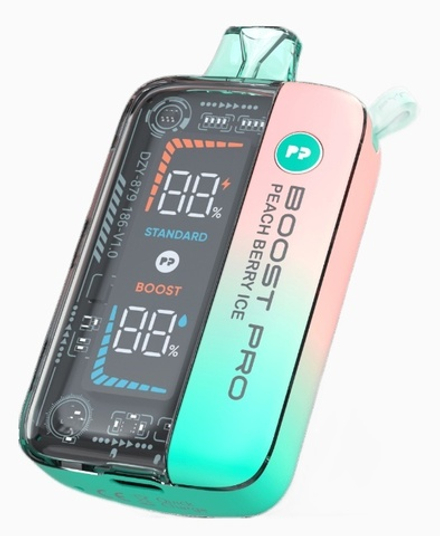 Pyne pod Boost Pro Ягодный персик лёд 15000 затяжек 20мг (2%)