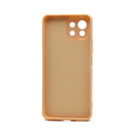 Силиконовый матовый чехол Silicone Case NEW ERA для Xiaomi 11 Lite 5G NE, персиковый