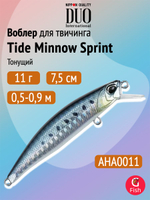 Воблер DUO Tide Minnow Sprint 75 S, CPA3512 Inakko Lime Chart