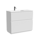 Тумба напольная SANCOS Folk Floor левая 995х445х850, c двумя ящиками оснащенными доводчиками, Bianco, арт.FL100FLW