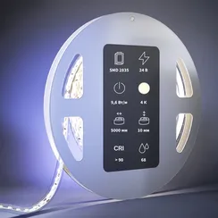 Светодиодная лента Ультра 24В 2835 9,6Вт/м 4000K 5м IP 68 201213 Led Strip 201213