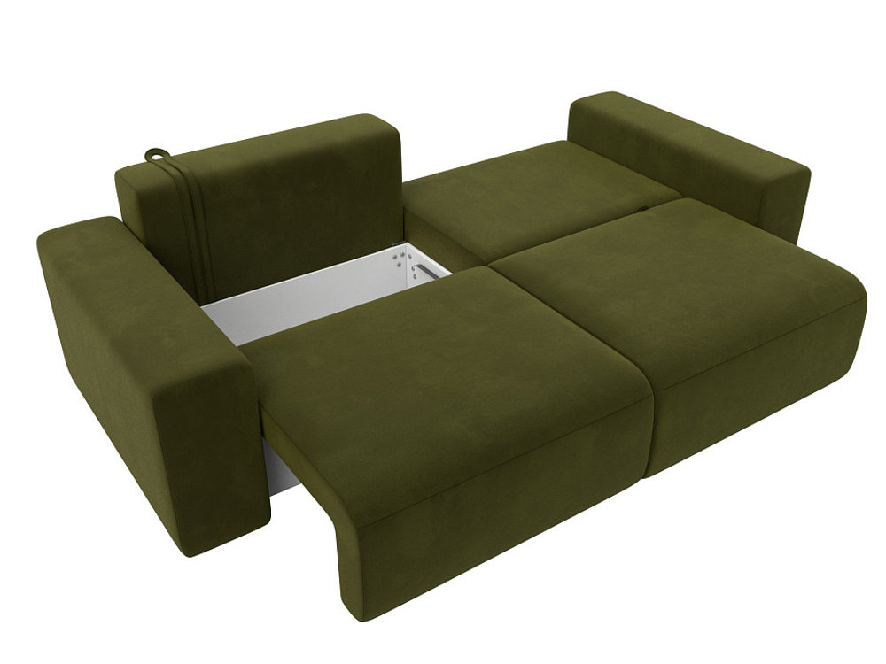 Диван прямой Лига-036 НПБ Классик МИКРОВЕЛЬВЕТ Зеленый