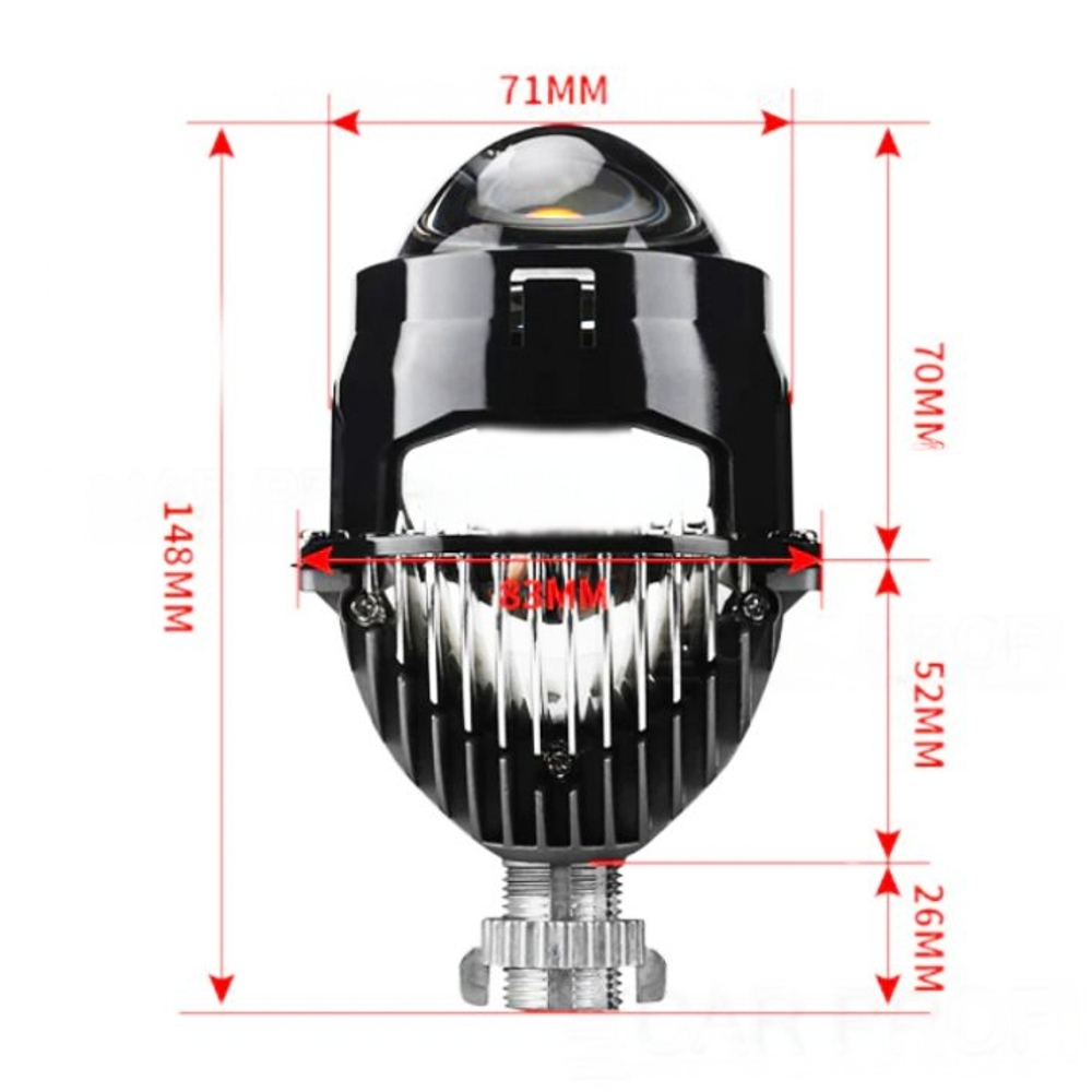 Cветодиодная би-линза CPR X-line S1 30W/35W, 5100K, 2.5 дюйма, 5100K, 1шт