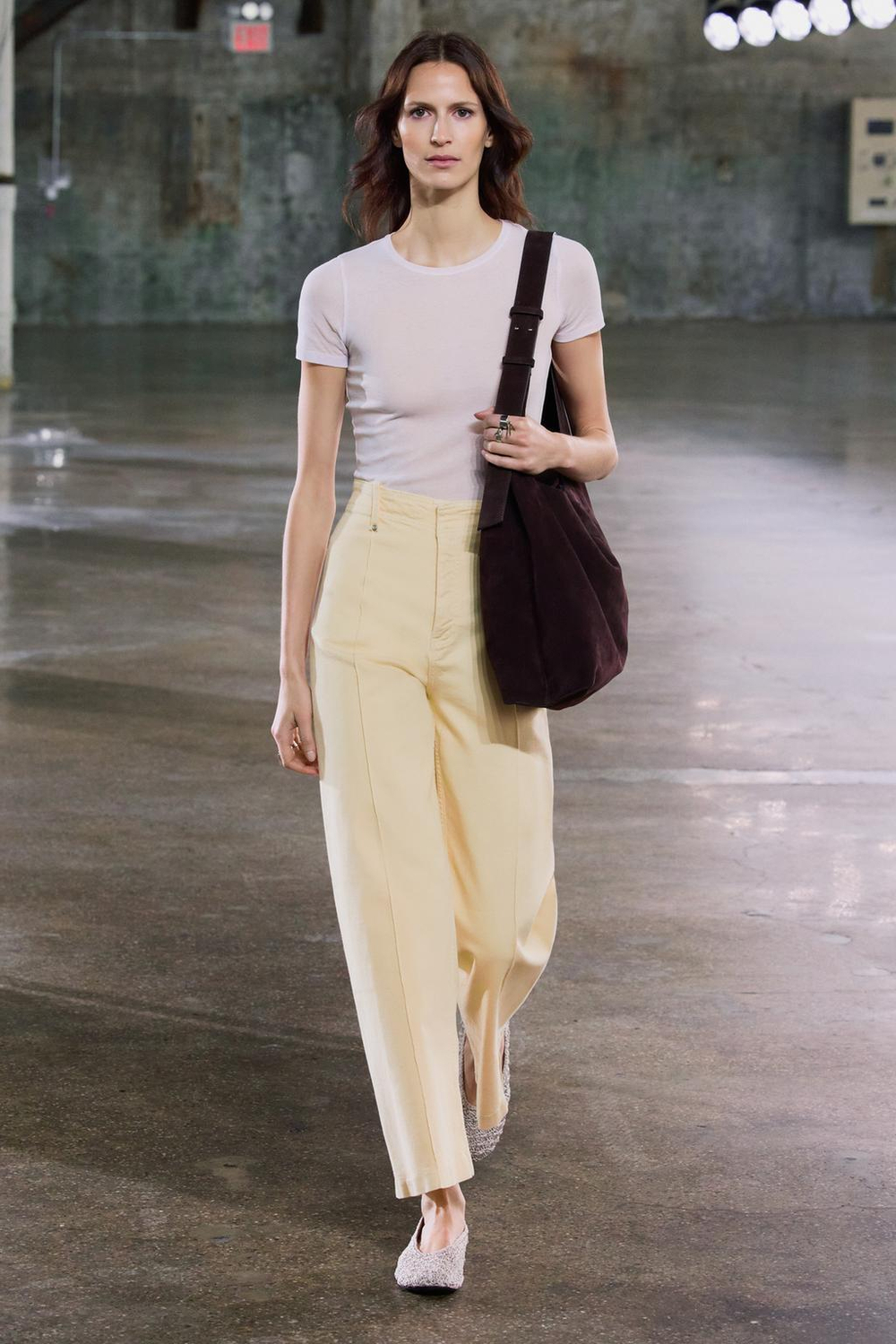 ZARA БАЛЕТКИ С ПЛЕТЕНЫМ УЗОРОМ, БЕЖЕВЫЙ