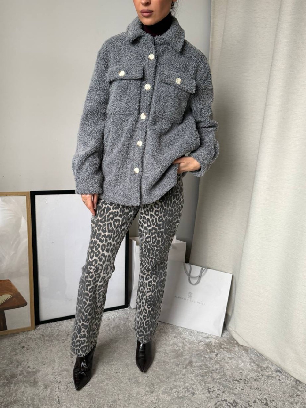 Куртка букле Abercrombie & Fitch, S