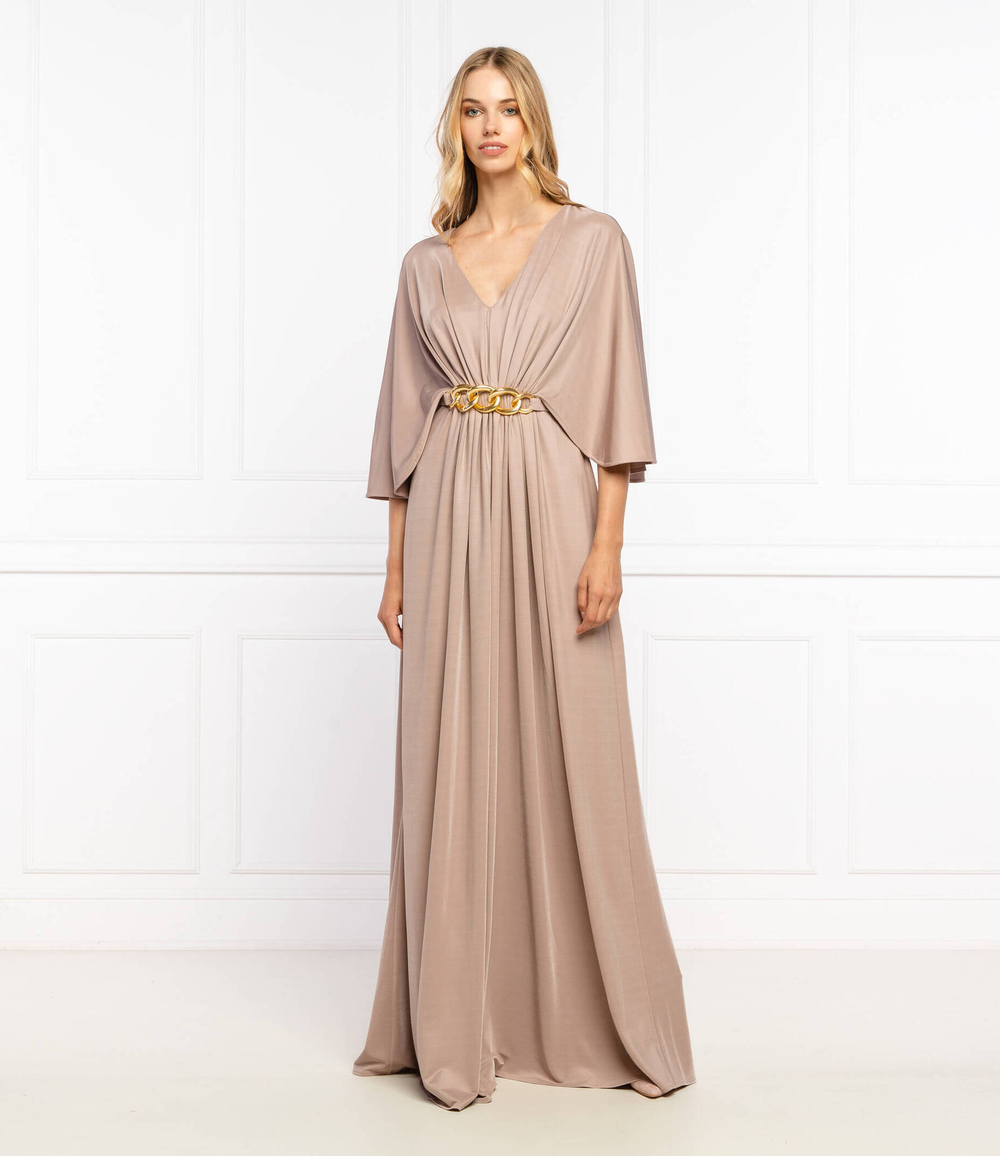 платье с ремешком Elisabetta Franchi - пудро-розовый(AB06516E2)