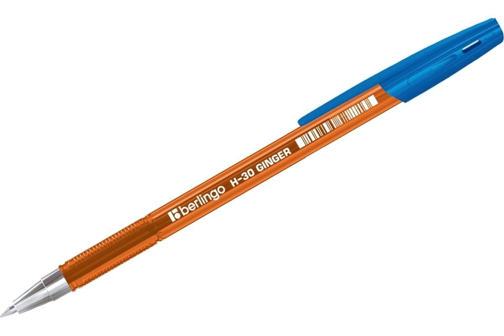 Ручка шариковая 0,7мм. синяя "H-30 Ginger" (Berlingo)