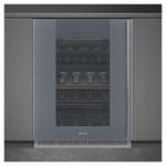 Винный шкаф SMEG CVI138LS3 (петли слева) серебристое стекло