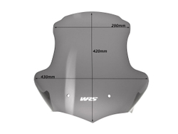WRS TOURING стекло BMW K 1200 R (2005-2008) / K 1300 R (2005-2008) затемненное