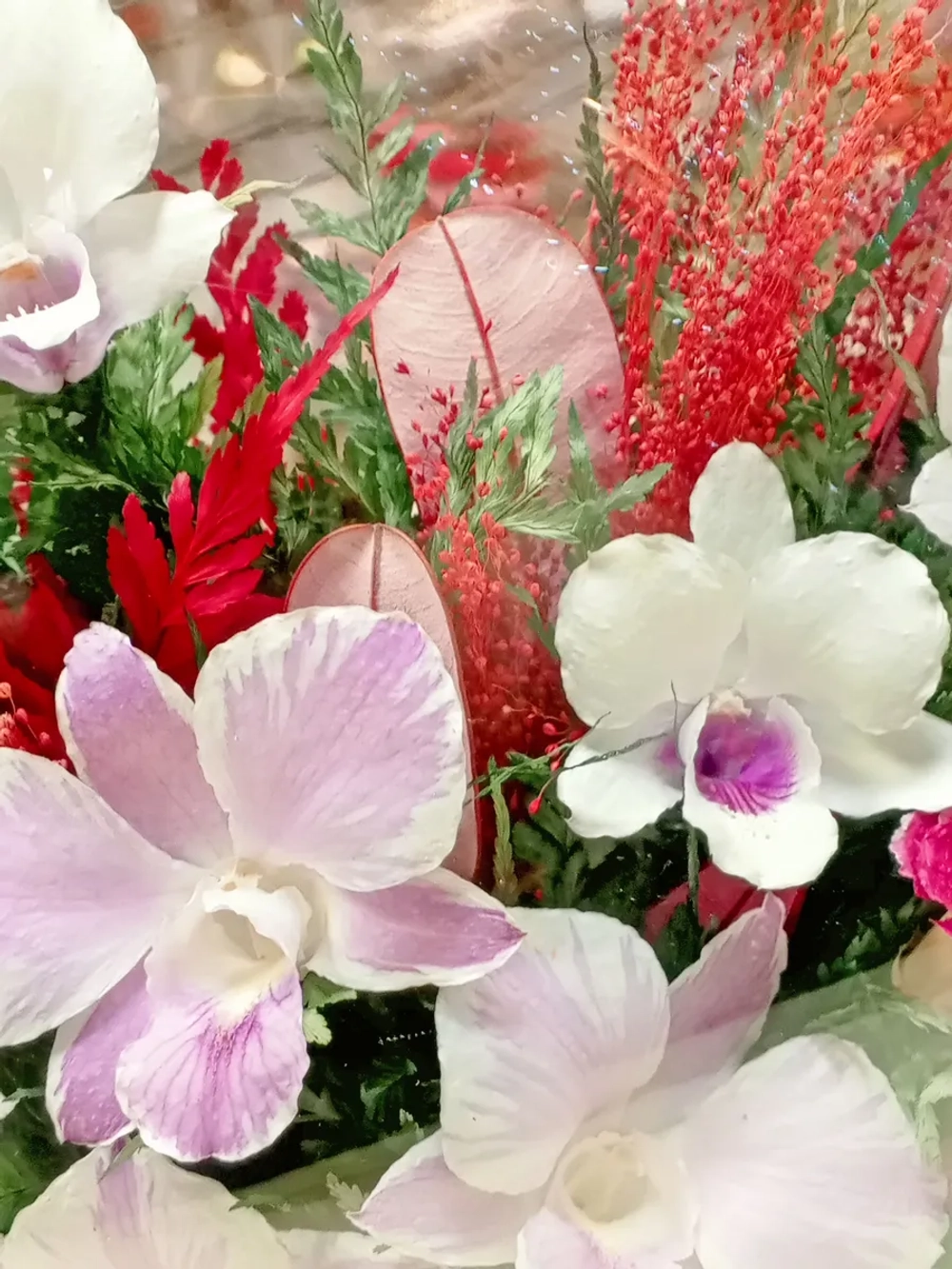 натуральные цветы в стекле, вакуум