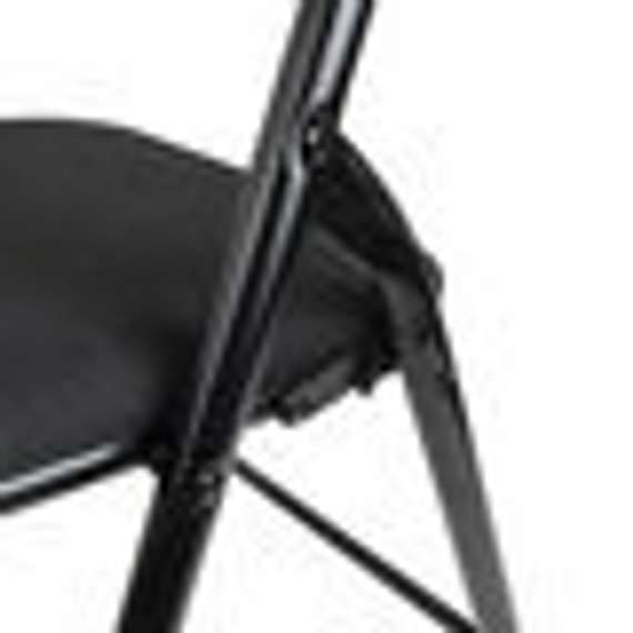 Стул складной BRABIX "Golf CF-007", черный каркас, черная ткань