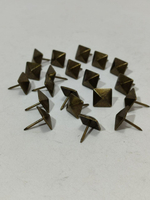 Декоративные гвоздики для мебели шл10х10мм-дл.гв.13мм/20шт