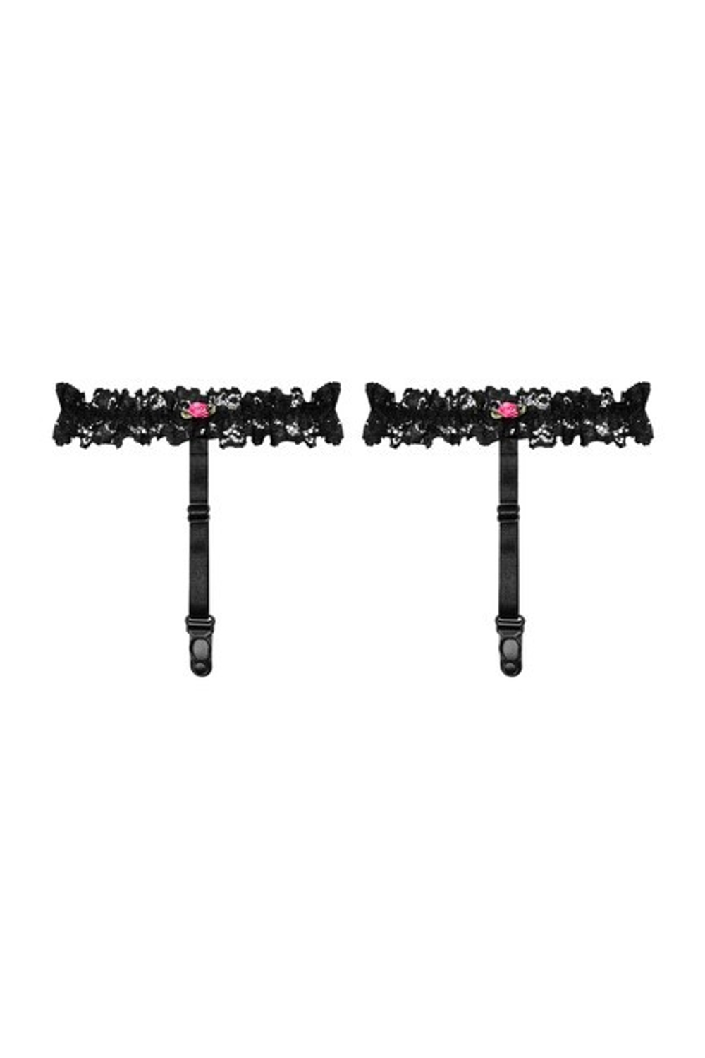 Черные кружевные подвязки для чулок Piccorosa Suspenders SM (42-44) (Цвет: черный)