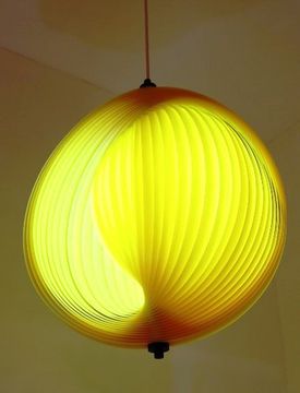 replica Verner Panton Moon Simple pendant lamp (yellow)