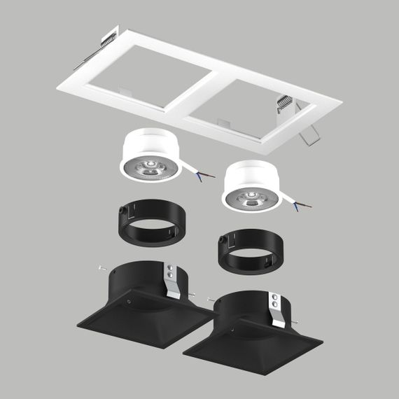 Комплект со светильником Lightstar Domino Quadro (214526+214507+214507+214007+214007) D5260707BMOD