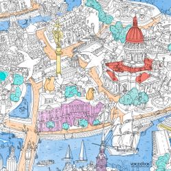 «Санкт-Петербург», гигантская раскраска-плакат в подарочной картонной коробке