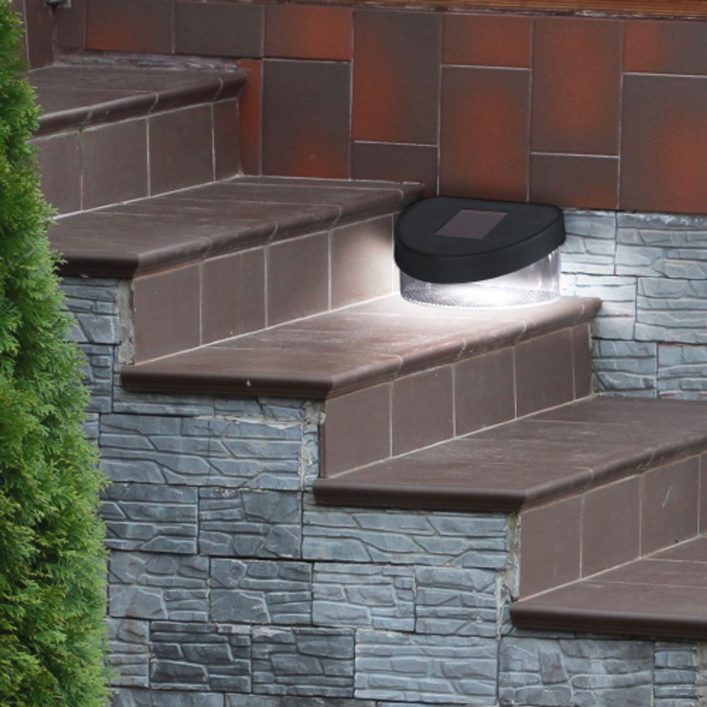 Светильник уличный ЭРА SL-PL8-MNT1 на солнечной батарее пластик черный 5,5 см